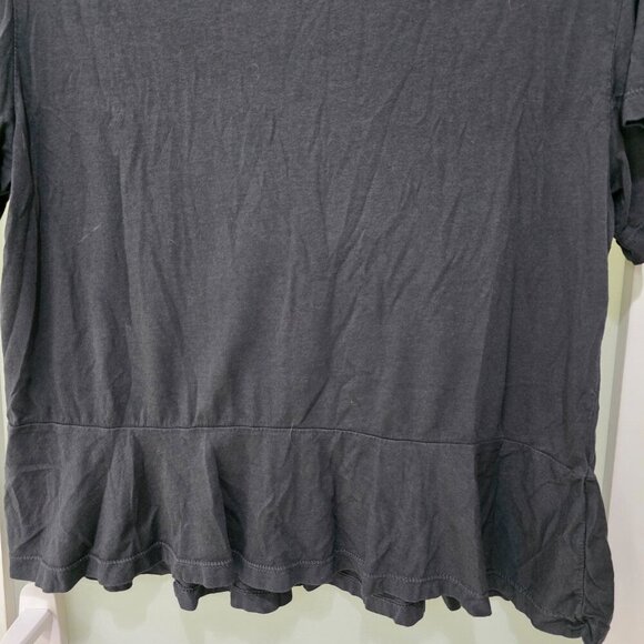 BP Women’s Grey Peplum Hem T-Shirt – Size S – Casual Short Sleeve Top - Picture 5 of 6